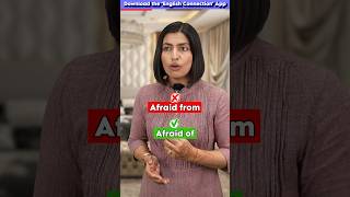 Afraid from ❌कभी ना बोलें Spoken English Common Mistakes  English Connection shorts [upl. by Bond607]