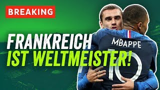 WM 2018 Finale Frankreich ist Weltmeister Griezmann und Pogba schießen Les Bleus zum WMTraum [upl. by Nevyar532]