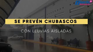 Se prevén chubascos con lluvias aisladas [upl. by Turk]