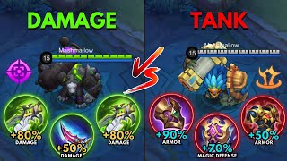 Grock Damage Build vs Grock Tank Build [upl. by Dorion589]