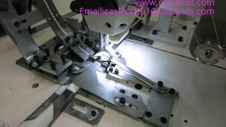 Casland automatic hook sewing machine making the bra hook tape in various size [upl. by Kristoffer]