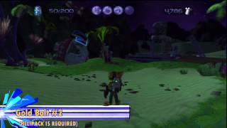 Ratchet amp Clank HD  All Skill Points amp Gold Bolts Aridia [upl. by Kylander]