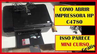 Como abrir impressora HP C4780 e analisar defeitos não puxa papel fazendo barulho retirando atuador [upl. by Rosie]