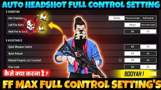 Free Fire Control Setting Full Details  Pro Player Setting Free Fire 2024  Free Fire Max Setting [upl. by Nathalia]