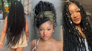 The easiest faux locs tutorial  beginners guidestep to secure the ends of your faux locs [upl. by Daniele]