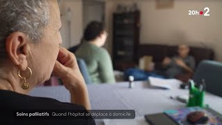 Dispositif de soins palliatifs à domicile PALLIDOM HAD APHP au JT de France 2 [upl. by Fauman330]