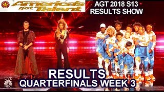 RESULTS QUARTERFINALS 3 JUDGES SAVE The Future Kingz Aaron Crow Americas Got Talent 2018 AGT [upl. by Bravar]