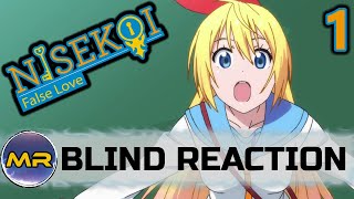 Nisekoi Episode 1 BLIND REACTION  THIS IS FUN [upl. by Panta]