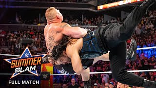 FULL MATCH  Brock Lesnar vs Roman Reigns  Universal Title Match SummerSlam 2018 [upl. by Ettennad]