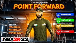 NEW quotPOINT FORWARDquot BUILD w SHARP TAKEOVER is INSANE on NBA 2K22 CRAZY 3 POINTERS amp ANKLE BREAKERS [upl. by Eiroc821]