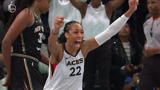 LAS VEGAS ACES WIN THE 2023 WNBA FINALS 🏆 [upl. by Rednaskela]