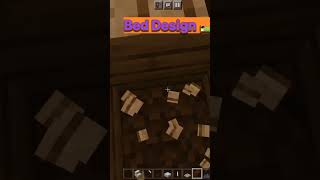 Minecraft Bed Design 🛌🏿 short 🤯😱 [upl. by Oren]