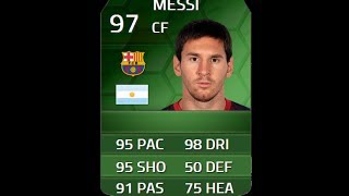 FIFA 14 iMOTMTOTS MESSI 97 Player Review amp In Game Stats Ultimate Team [upl. by Jarvey107]