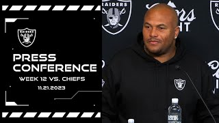 Coach Pierce ‘We’re Comfortable Being Uncomfortable’  Raiders  NFL [upl. by Henrique167]