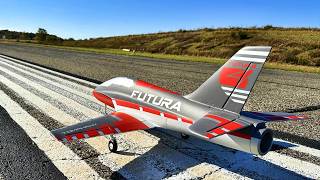 100MPH POWERHOUSE RC JET  FMS Futura 64mm EDF Jet [upl. by Zednanreh]