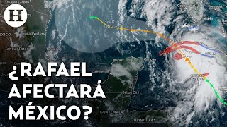 ¿Huracán Rafael afectará México Conagua lanza alerta por posible cambio en su trayectoria [upl. by Modesty164]