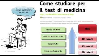 Come studiare per il test di medicina 4 Rimani seduto [upl. by Lanette]