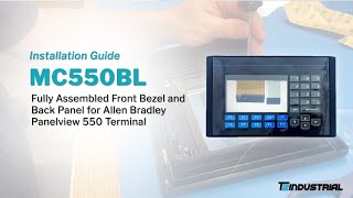 Easy Installation of Allen Bradley Panelview 550 Terminal Fully Assembled Front Bezel and Back Panel [upl. by Ydderf]