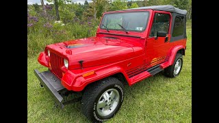 1991 Jeep Wrangler Islander on bringatrailercom [upl. by Avalsorim532]