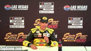 NASCAR at Las Vegas Motor Speedway Oct 2024 Joey Logano post race [upl. by Ateiram254]