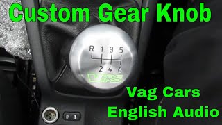 Mk2 Skoda Octavia 20 VRS Custom Gear Knob and Gaiter  Also Audi VW Seat  VAG group vehicles [upl. by Enneirda466]