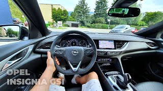 New Opel Insignia Sports Tourer GSI 2022 Test Drive POV [upl. by Eanwahs351]