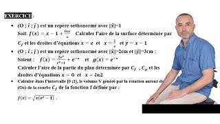 intégrales calcul daires et de volumes [upl. by Noevart292]