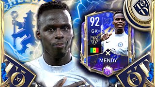 THE BEST GK IN THE GAME 92 EDOUARD MENDY REVIEW TEAM OF THE YEAR  FIFA MOBILE 22 TOTY [upl. by Innep]