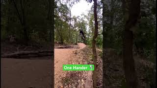 Mountain Biking  Jumping  one hander 2 roll on back 🌪️ mtb sendit jumping smash tonycdeba1 [upl. by Notlrak161]