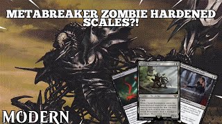 METABREAKER ZOMBIE HARDENED SCALES  Crusader Cauldron  Modern  MTGO [upl. by Galatea315]