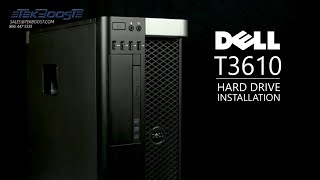 Dell T3610 Workstation Hard Drive Installation [upl. by Edmunda536]