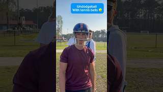 UnDODGEBALL Game with a Tennis Ball 🎾 😂 sports game dodgeball funny throw tennis [upl. by Ier410]