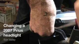 Automotive Revival How to change a 2007 Prius headlight passenger side [upl. by Silvan]