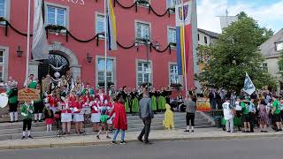 Wiesenfest Klamitz 2022 Auftakt vor dem Rathaus [upl. by Enitram]