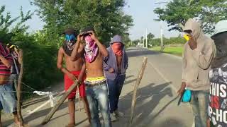 Protestan en Palo Verde en reclamo de 24 horas de Energía Eléctrica y Calle [upl. by Silloh]