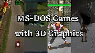 MSDOS Games with 3D Graphics HD60fps [upl. by Dewees]