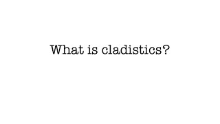 What is Cladistics [upl. by Annovaj]