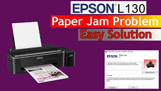 Epson L130 PrinterPaper Jam Problem amp Solution [upl. by Neitsirk215]