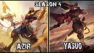 Azir vs Yasuo MID Ranked Challenger Korea [upl. by Trula]