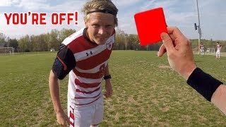 D1 College Soccer Game From A Referee’s Perspective [upl. by Beth528]