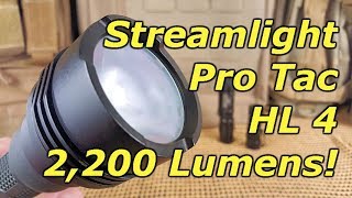 Streamlight 88060 Pro Tac HL 4 2200 Lumen Flashlight Full Product Review [upl. by Padget]