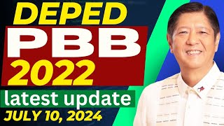 DEPED PBB 2022 LATEST UPDATE  JULY 10 2024 [upl. by Oek]