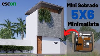 Mini Sobrado em lote 5x6 [upl. by Nyved]