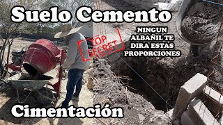 Como Hacer Mezcla Suelo Cemento  Como Empezar Cimientos [upl. by Alexandre]