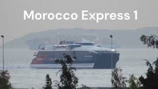 MOROCCO EXPRESS 1 arrival at Piraeus Port [upl. by Dnalwor]