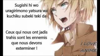 Shingeki no Kyojin Season 2「進撃の巨人 Season 2Opening Shinzou wo Sasageyo Lyrics  translation Vostfr [upl. by Akienahs]