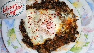 Yumurtalı Kıymalı Ispanak Kavurması [upl. by Ainoz998]