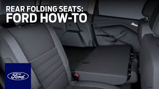 Rear Folding Seats with Side Release and Folding Head Restraints  Ford HowTo  Ford [upl. by Eimas407]