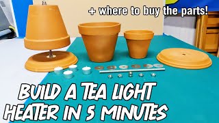 How To Make a Tea Light Candle Heater in 5 Minutes [upl. by Oibirot]