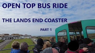 Lands End Coaster  Cornwall Sightseeing  Part 1  Penzance to St Just [upl. by Samoht]